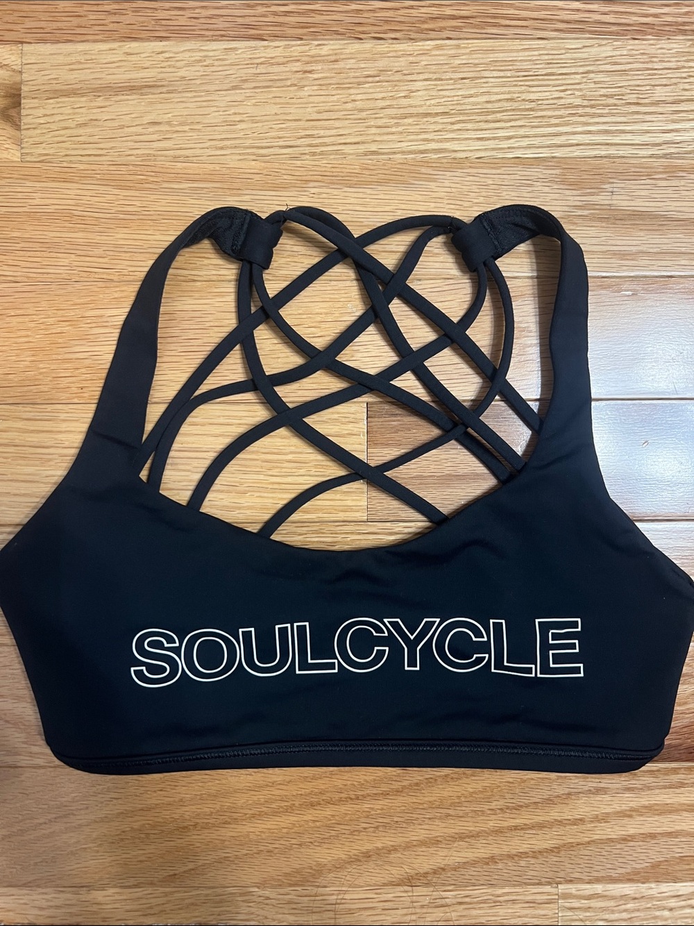 Lululemon SoulCycle Black Crisscross Sports Bra